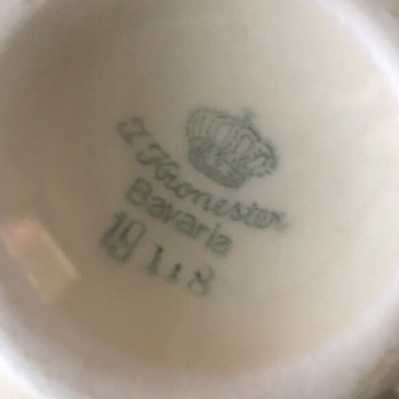 MCM Kronester Bavarian Vase With Gold Handle - Picture 7 of 10